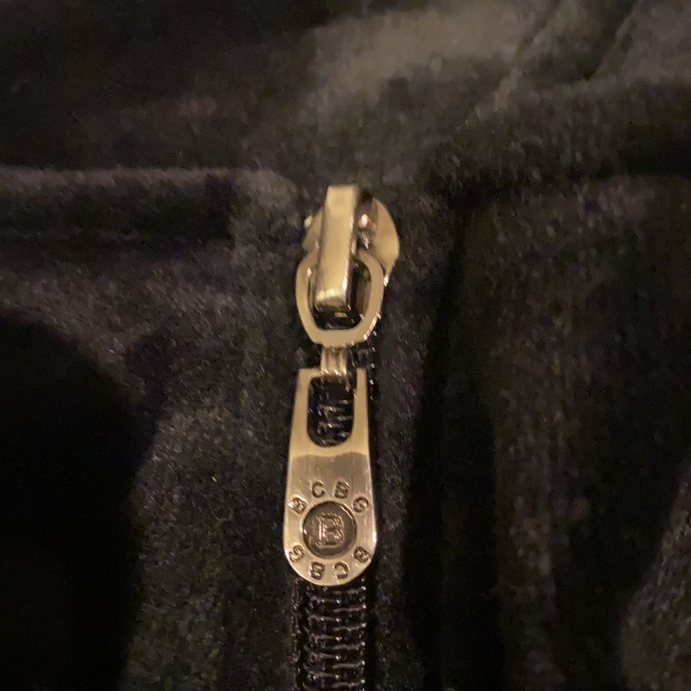 BCBGmaxazria velour zip up jacket - Picture 3 of 10